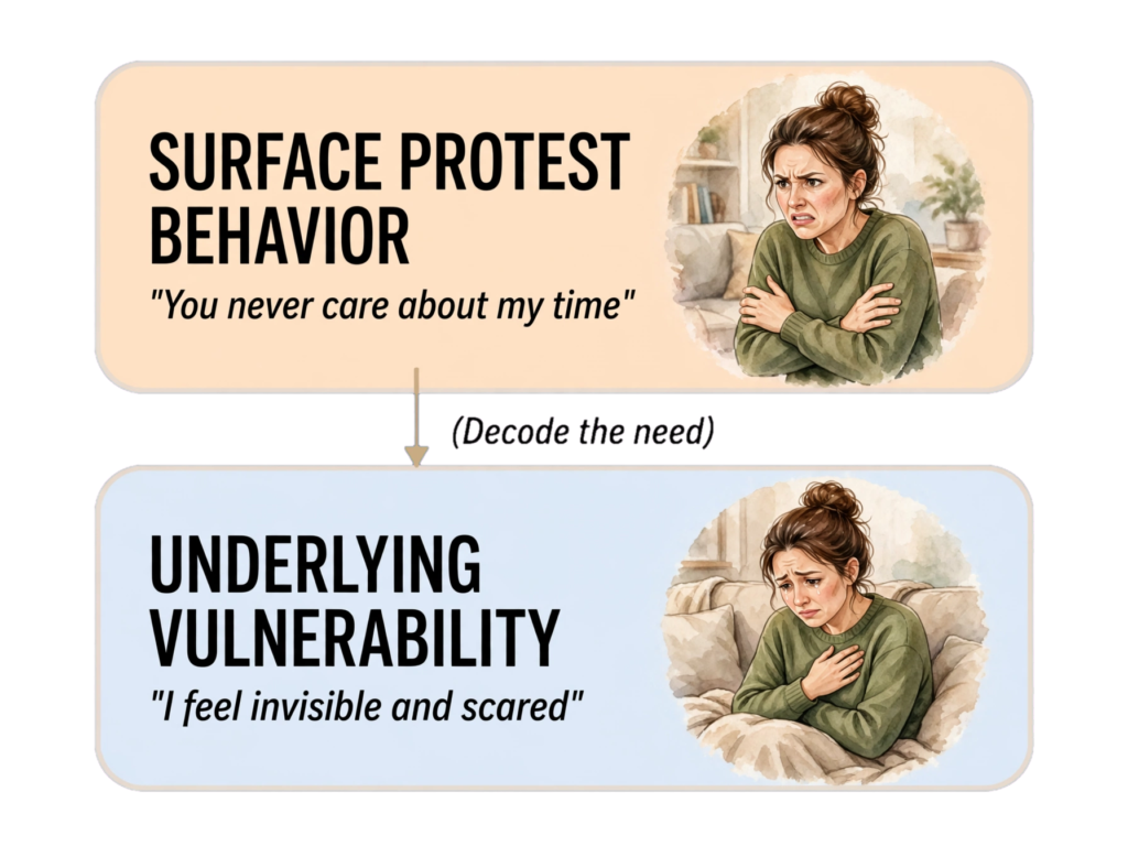 Protest behavior chart